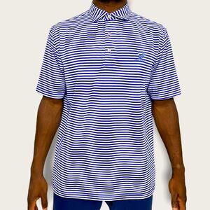 Private Estate Hawks Nest Striped Polo Medium